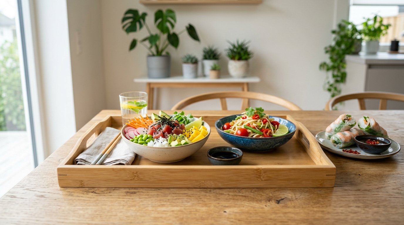 oem bamboo food tray