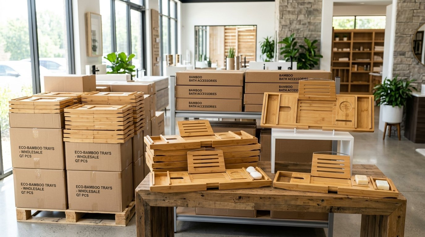 bathtub bamboo tray wholesale