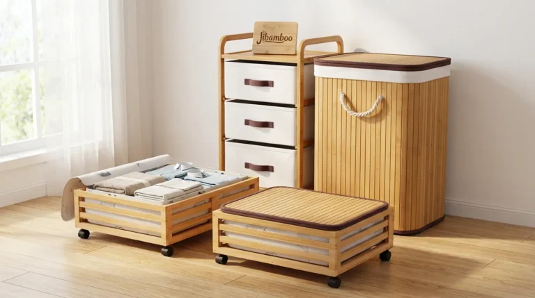 Customized Bamboo Laundry Basket for Commercial Use