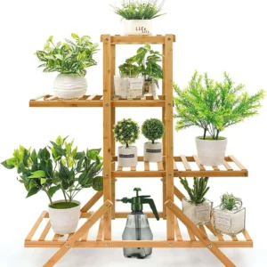 ulti-Layer Bamboo Plant Shelf (1)
