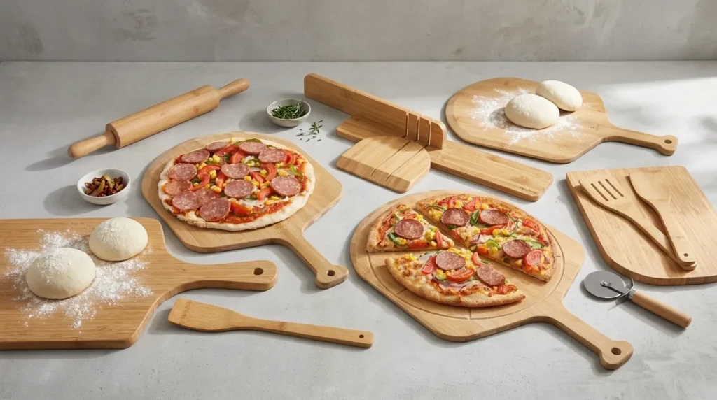 Sustainable Bamboo pizza boards for perfect baking
